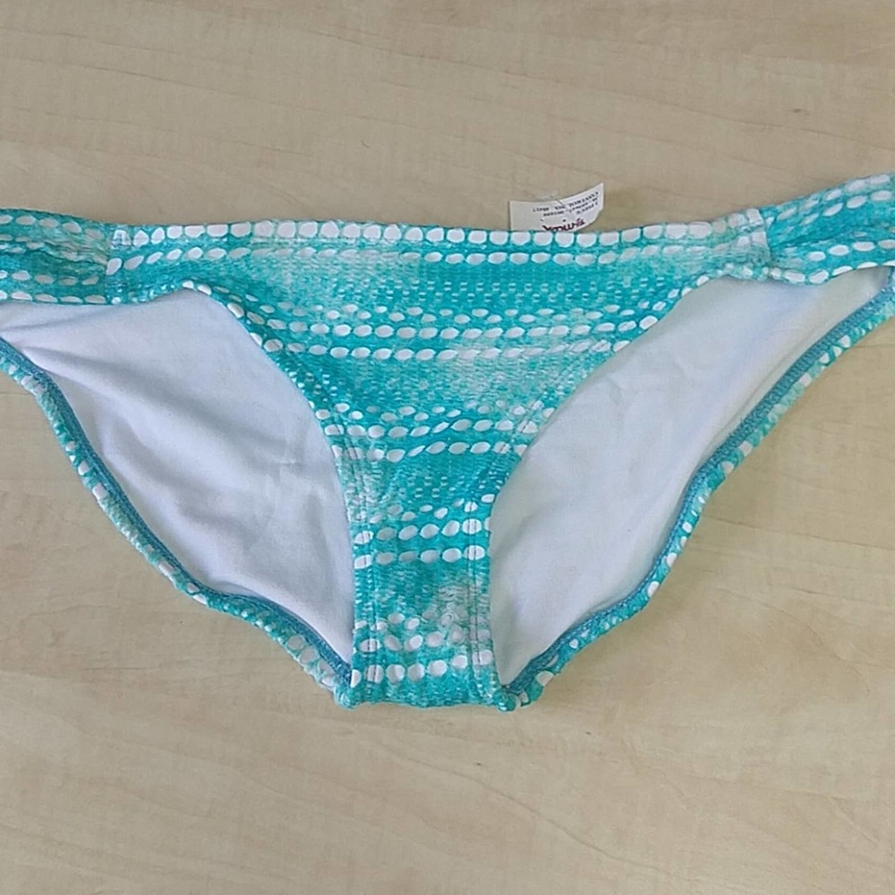 Bikini Lab Aqua Eyelet Hipster Bikini Bottom M